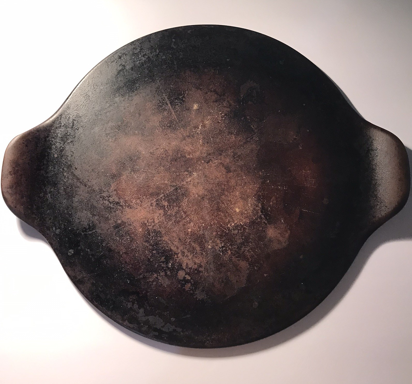 Pampered Chef 15 Inch Large Round Pizza Stone with Handles Made in USA Preowned 1133