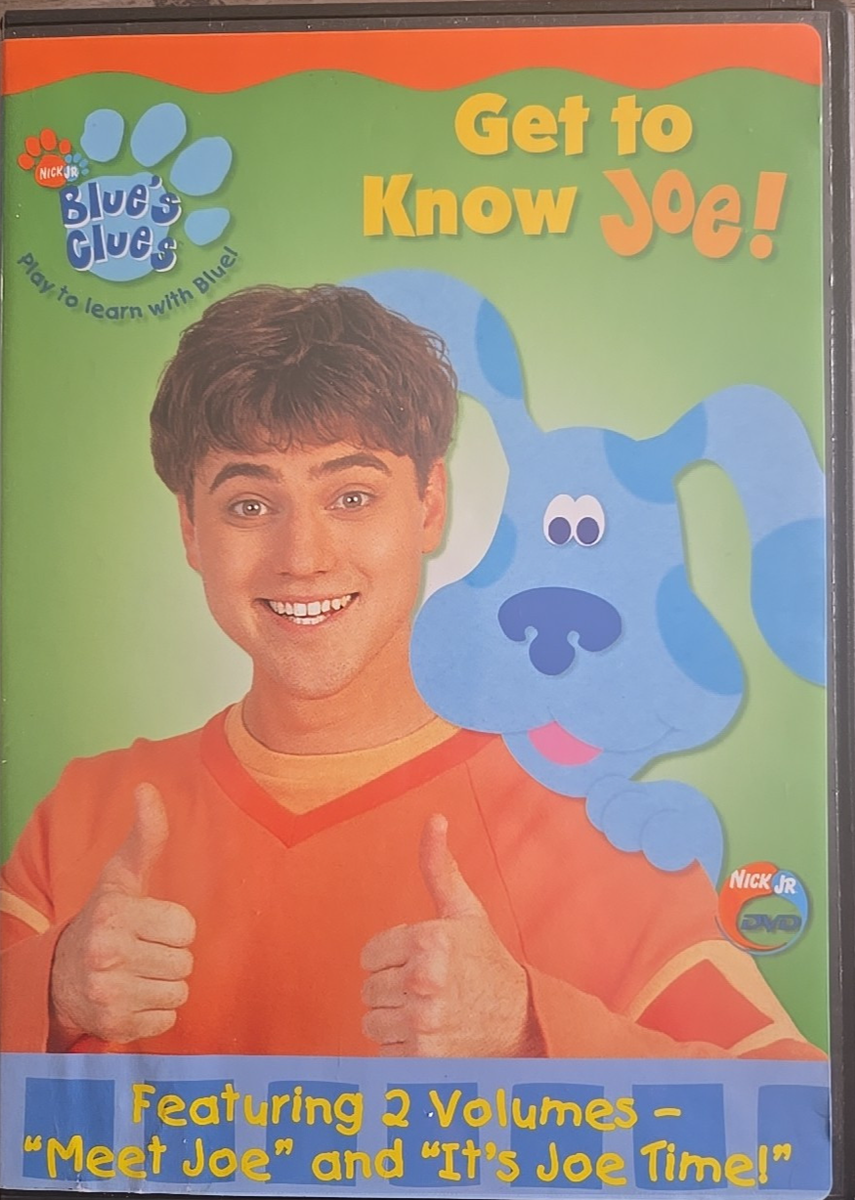 Blue's Clues: Get to Know Joe (DVD, 2002)-Very Rare-SHIPS N 24