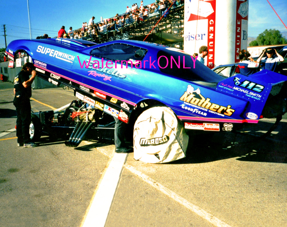 Chuck Etchells "Future Force" 1985 Chevy Baretta NITRO Funny Car PHOTO! #(8)