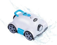 Cordless Wall Climbing Robotic Pool Cleaner for 2200 Sq Ft In-Ground Pools White