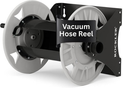Wall Mount Vacuum Hose Reel Holds 40ft 1.5in Rockler