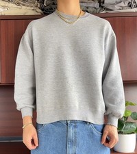 VINTAGE MADE IN USA 90s RUSSELL ATHLETIC DISTRESSED FADED CREWNECK SWEATER