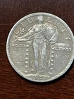 1921 25c Standing Liberty Silver Quarter Xf To Au