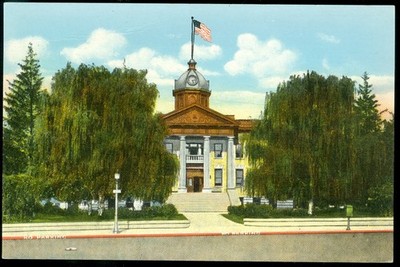 BOX ELDER COURT HOUSE - BRIGHAM CITY, UTAH POSTCARD