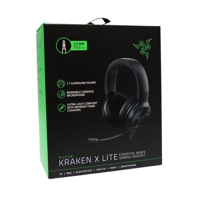 Razer Kraken X Lite Gaming Headset für PS5 PS4 Xbox Switch PC Schwarz