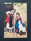 German Reich 1917 Postcard Art Card E.v.Blaas Pleasant News