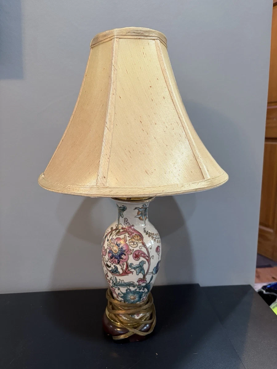 Porcelain Floral Lamp In Antique Lamps for sale | eBay