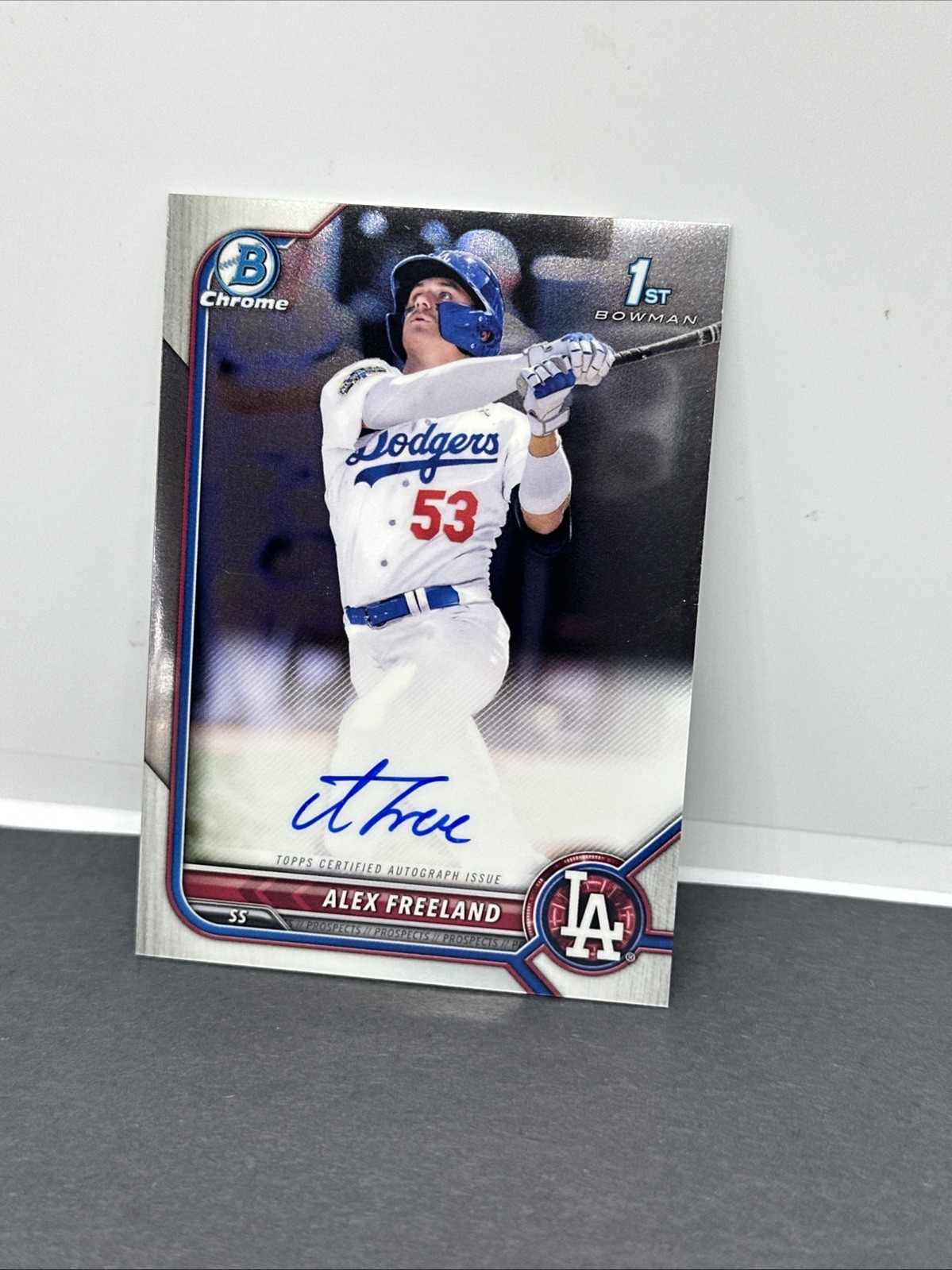 2022 Bowman Draft Chrome Alex Freeland 1st Auto #CPA-AF Dodgers