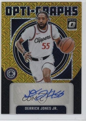 2024 Panini Donruss Optic Choice Black Gold Prizm 7/8 Derrick Jones Jr Auto 0kr0