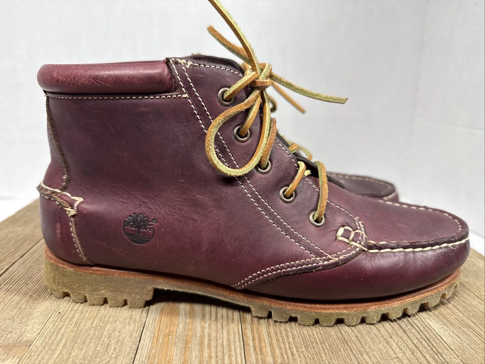Timberland Mujer Cuero Noreen Tobillo Sherpa Forrado Botas con Cordones 7.5M *LEER* Foto 3 de 4