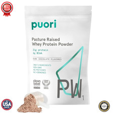 Puori Whey Protein Powder, Bourbon Vanilla - PW1 Pasture-Raised - 30 Servings
