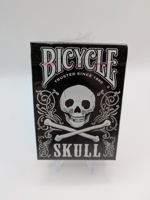 Bicycle Skull - weiß - Spielkarten - USPCC