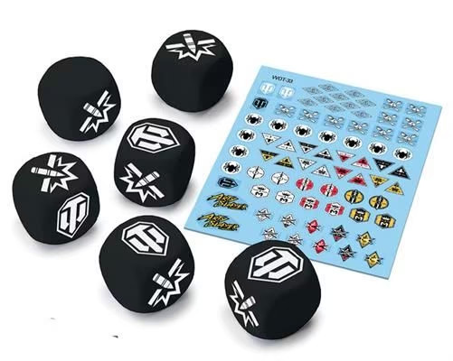 World Of Tanks Tank Ace Dice & Decals - Brand New World Of Tanks Miniatures Game