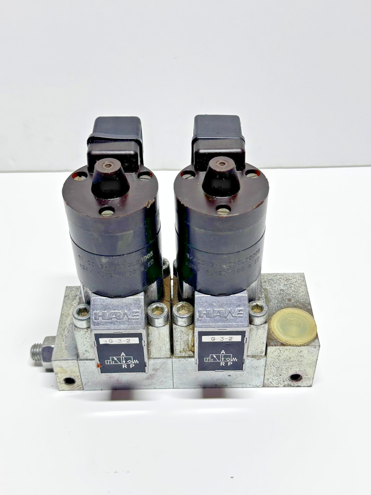 HAWE G 3-2 Hydraulic Solenoid Valve Manifold GHAB050L20D03 Coil 24VDC
