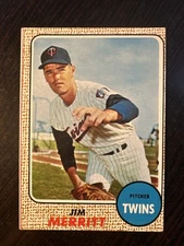 1968 TOPPS #64 JIM MERRITT MINNESOTA TWINS EX *Hot Corner Vintage*