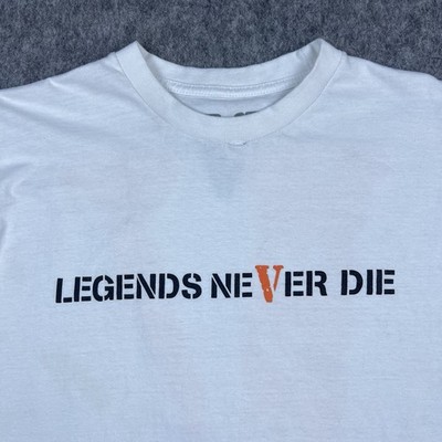 Vlone x Juice Wrld Men's T-Shirt Legends Never Die 999 White Short