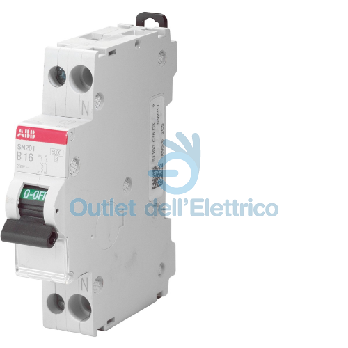 ABB SN201  C20   INTERR. AUTOMATICO 1P+N 6KA