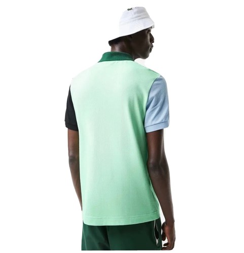 Lacoste Herren normale Passform gestreifte Akzente Petit Piqué Polo Multi L war $ 158 - Bild 4 von 4