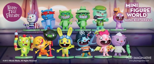 Happy Tree Friends Figure Toys Games Mondo Mini Figure World Blind Box Series 2 - Picture 2 of 3