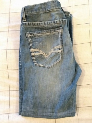 Mens BKE Bootcut Jake Denim Blue Jeans 