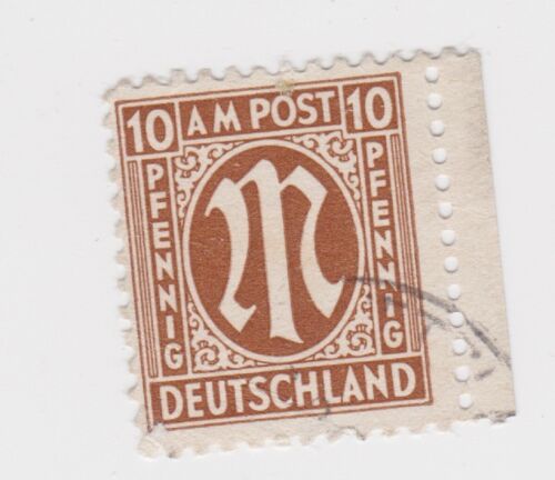 Bizone Am Post 10 Penny Allied Occupation America. Zone MI 6 - Stamped - Picture 1 of 1