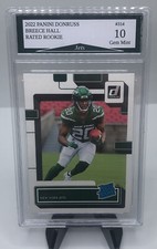 Breece Hall 2022 Panini Donruss New York Jets Rated Rookie Card Gem Mint 10!