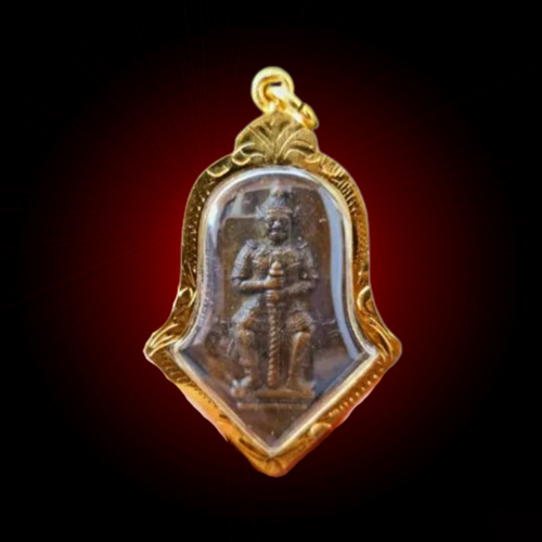 Thao Wessuwan Amulet Wealth Giant God Talisman Pendant Buddha Magic Protection - Picture 6 of 8