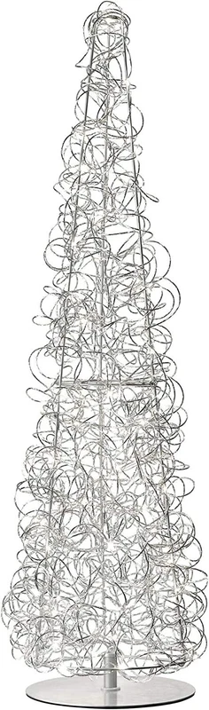 Lampada a filamento in alluminio argentato 100 cm SOMPEX Curly 72211 LED Caldo, fotografia 7 di 9