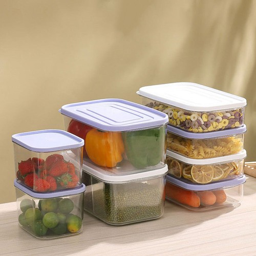 Crisper Set Freezer Storage Containers Refrigerator Fridge Organizer Food - Picture 6 of 12