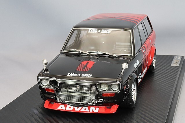 自動車 IG1/18 Datsun Bluebird (510) Wagon 1/18 Ignition Model Datsun Bluebird 510 Wagon White w/ Box