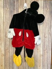 The Disney Store Mickey Mouse Plush Costume Halloween Dress Up Baby Infant 6-12