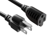 25ft NEMA 5-15P to 5-15R Power Extension Cord for Indoor and Outdoor, 14AWG, ...