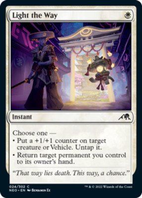 Light the Way Light Play, English Magic the Gathering MTG Kamigawa: Neon Dynasty