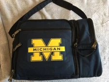 University of Michigan PICNIC TIME Picnic Basket for 2 Cooler Tote Blue