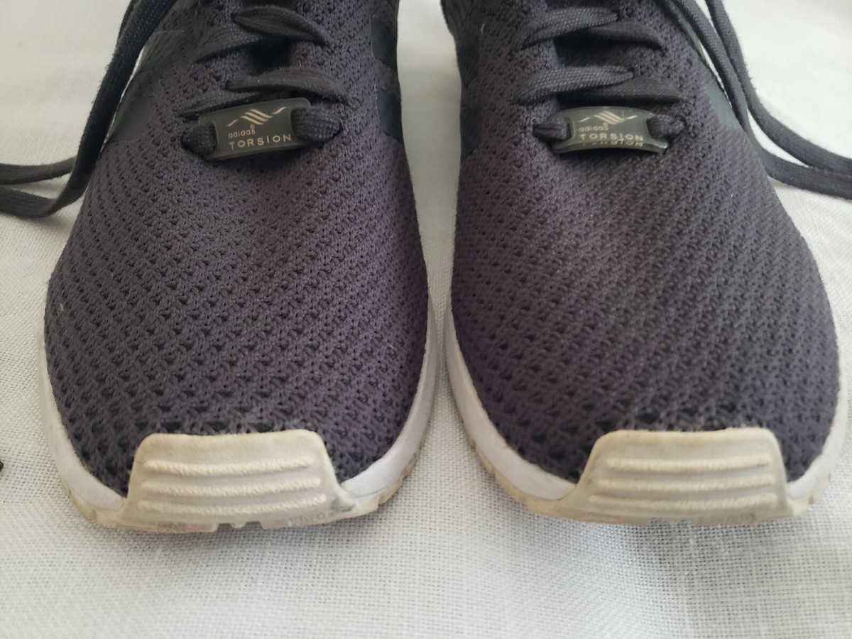 EUC Adidas Torsion ZX Flux Dark GREY Unstructured Knit Mens