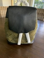 Nwt $695 Rag & Bone Pilot Backpack In Olive Suede/black Leather Urban Stylish ❤️