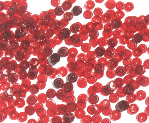 Rouge Red Dark - Craft Medley 6mm Translucent Sequins - Bild 3 von 12