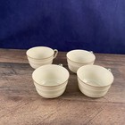 Set Of 4 Rosenthal Demitasse Tea Cups Ivory Gold Green — photo 1