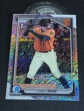 ⚫🟠Lisbel Diaz 2024 1st Bowman Chrome Shimmer Refractor #BCP-194 Giants