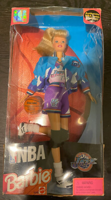 NBA Barbie Utah Jazz W/Basketball 1998 Mattel Vintage NRFB | eBay