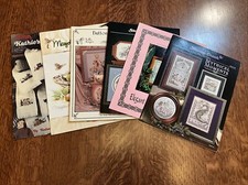 RARE  Vintage Lot Of 6 Cross Stitch Patterns Different Brands 