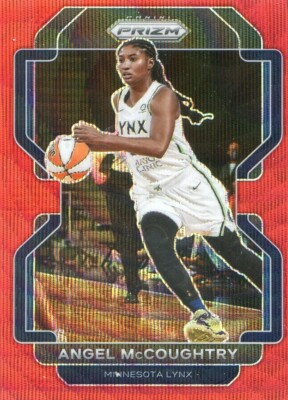 2022 Panini Prizm WNBA ANGEL MCCOUGHTRY #109 RED RUBY WAVE PRIZM LYNX