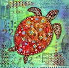 Ceramic Backsplash Tile Mural Sea Turtle Sea Ocean Life - Mosaic Turtle II