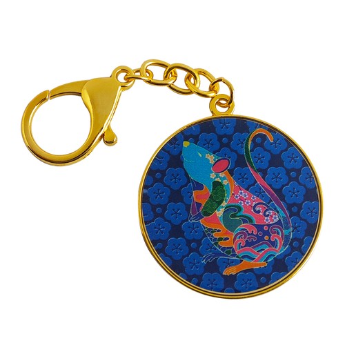 Feng Shui Rabbit Peach Blossom Good Rapport Love Friendship Amulet Keychain - Picture 3 of 5