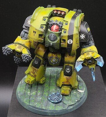 Painted Leviathan Siege Dreadnought with Claw & Drill Horus Heresy