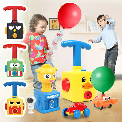 Inertial Power Balloon launcher Rocket Car Toy Puzzle Fun Toys Kids Xmas Gift
