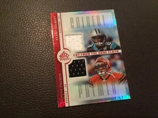 2005 Cut From The Same Cloth UD Carson Palmer Keary Colbert Jersey Card CC-CP