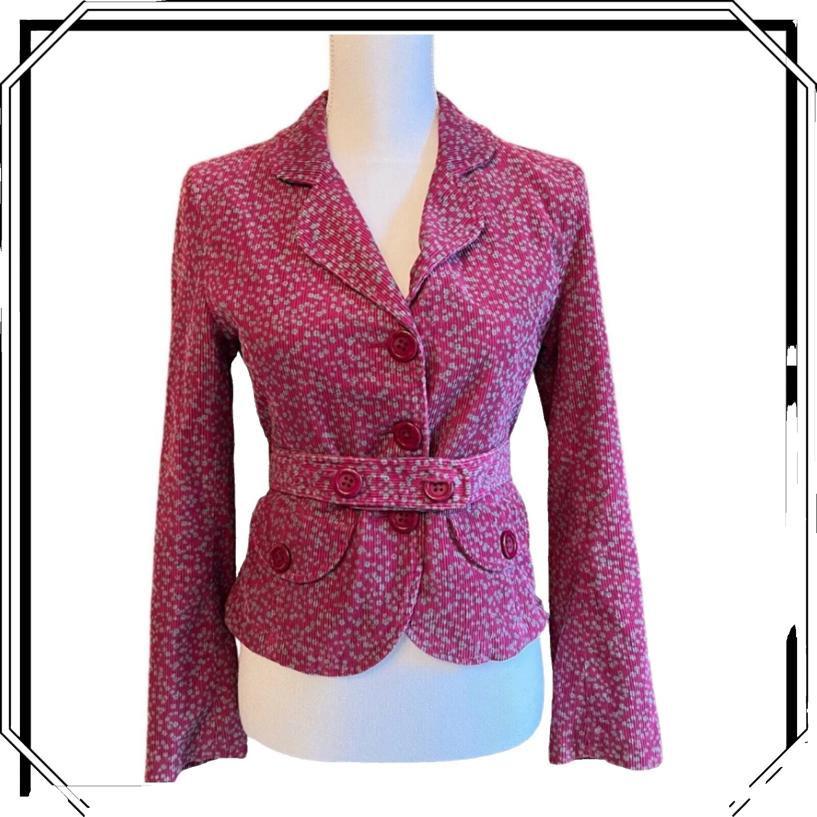 PINK Casual Floral abrigos, chaquetas y chalecos para Mujeres