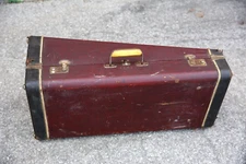 Vintage Getzen Elkhorn trumpet Horn Bugle Trombone Antique Instrument Case ONLY