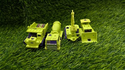 Transformers G1 Constructicons Lot Of 4 Devastator Vintage Hasbro 1984